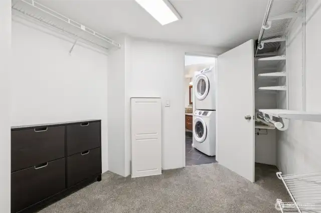 Large Walk In Closet with 2nd Laundry