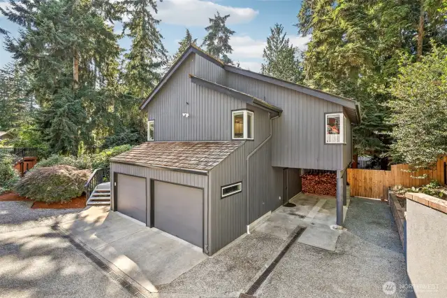2 Car Garage and Carport
