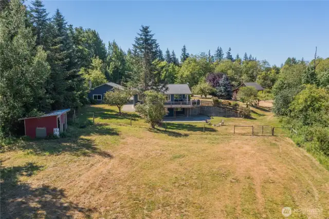 One of the pasture areas adjacent to the house very private and perfect for horses or other farm animals