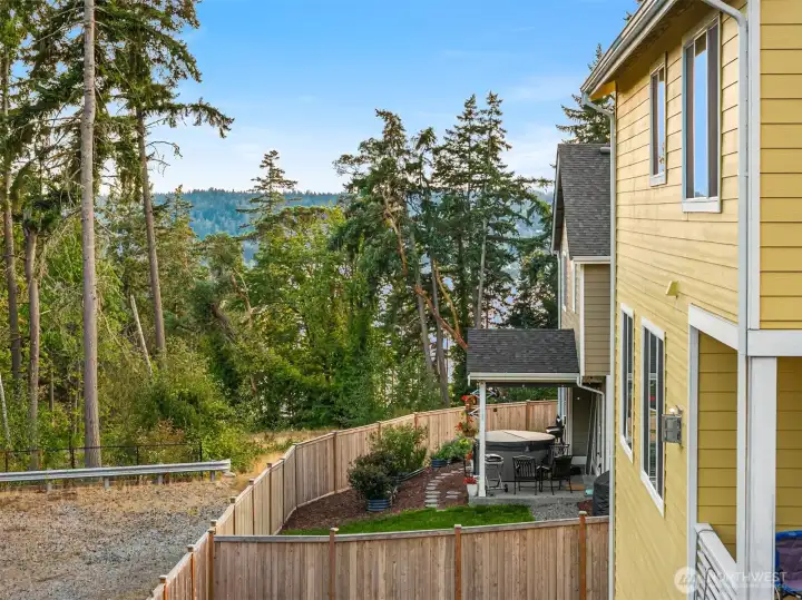Territorial views from the back deck facing due South