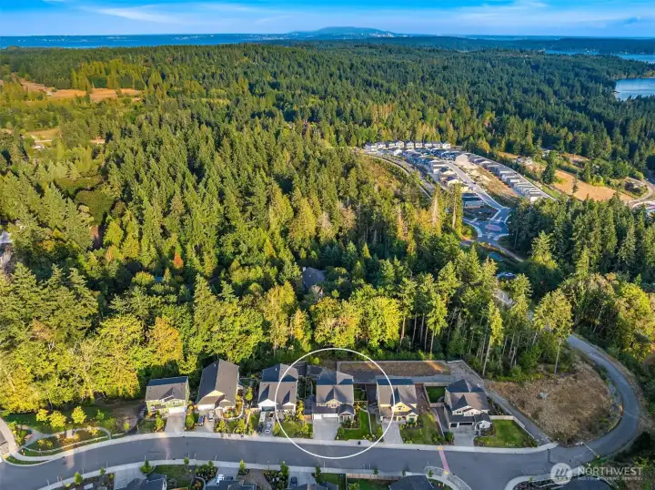 A peaceful neighborhood that is conveniently located to schools, parks and downtown Poulsbo.