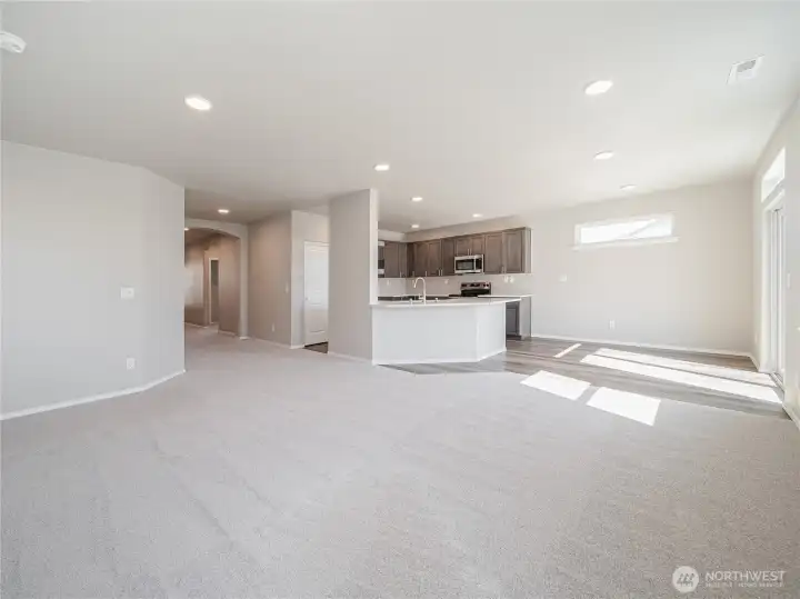 Kitchen open to Great Room