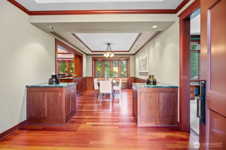 Main level entry.