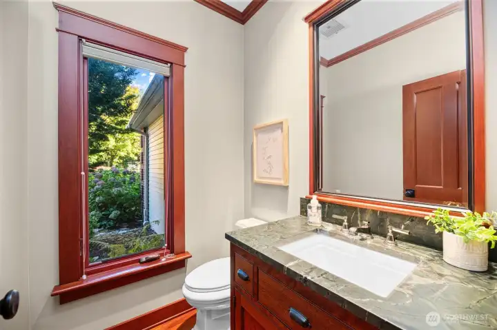 Main level half bath