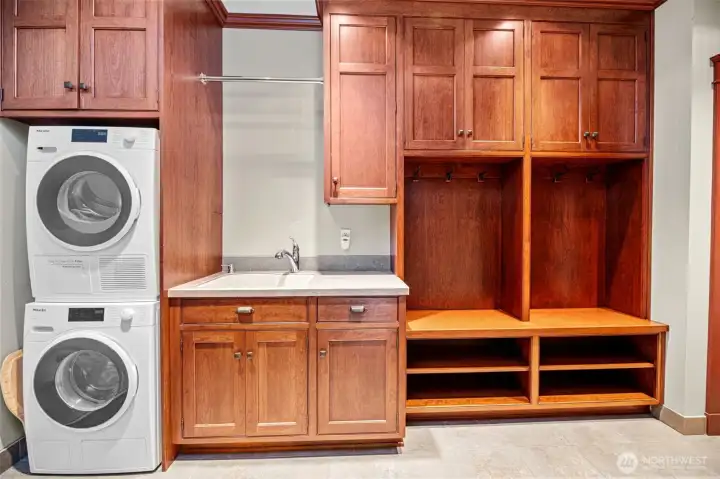 utility room off the 3-car garage,