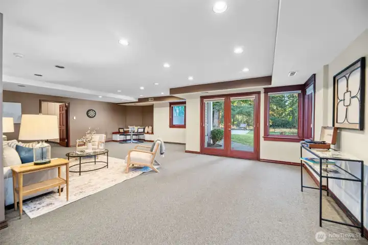 Downstairs rec room.