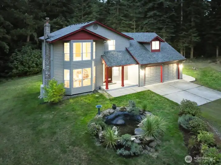 Aerial View of House