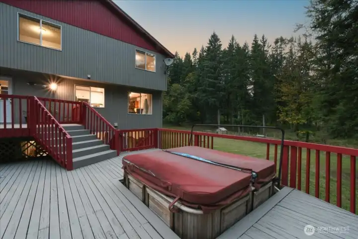 Deck with Hot Tub