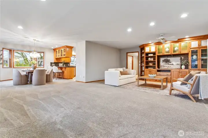 Living Room and Dining Room