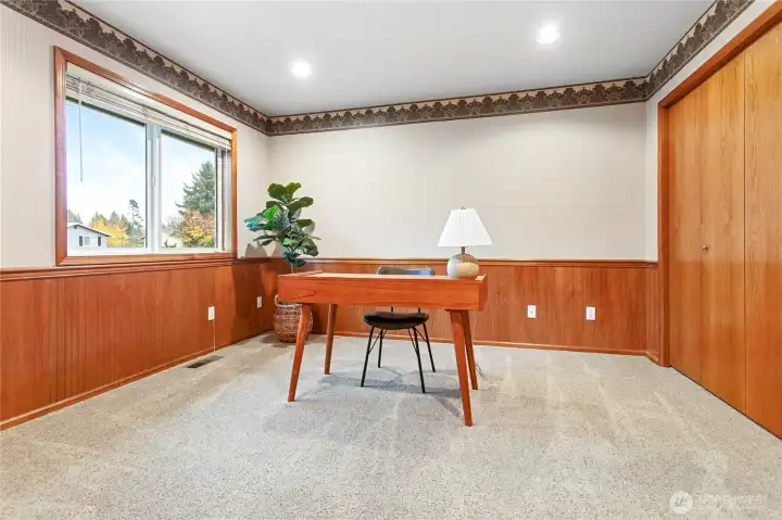 4th bedroom that doubles as office