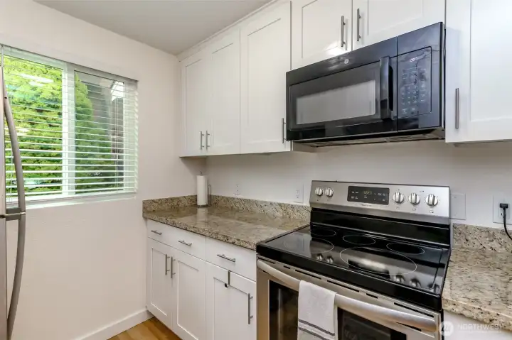 Newer appliances are included in the sale of the home.