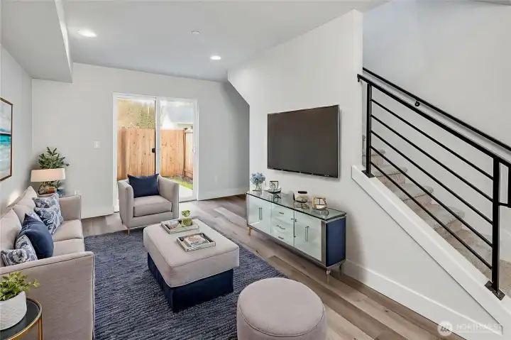 Entry level living area
