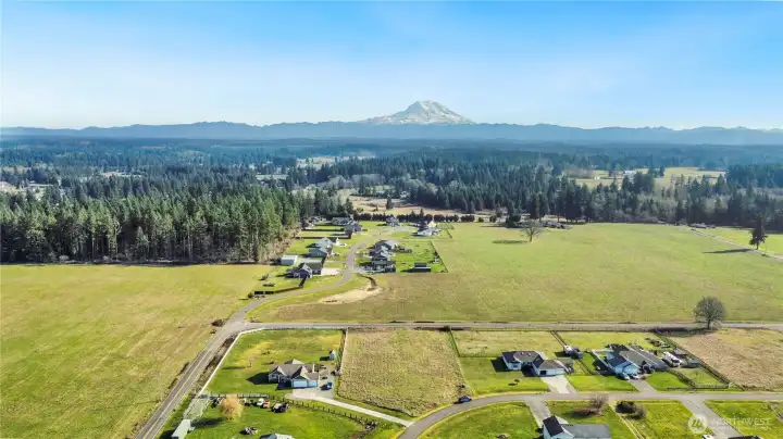 Mt Rainier to the East
