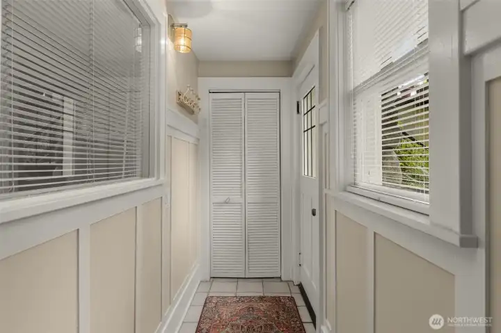 Entryway for the garden level guest suite