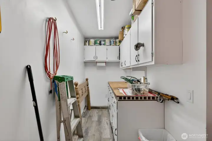 A little tool storage area for housing all of your hardware needs & supplies.