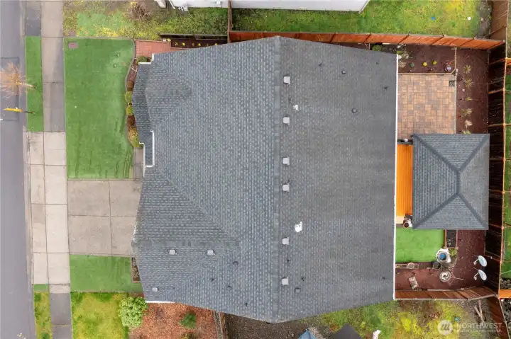 Freshly cleaned roof