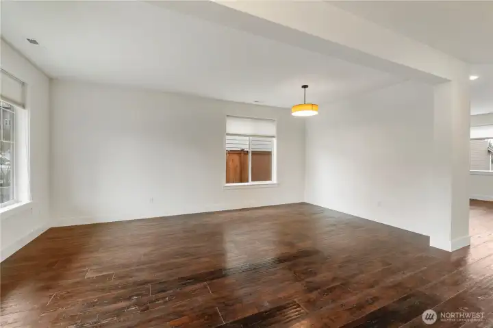 Bright area at the front of the home