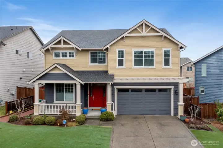 South-facing exterior with a well-maintained Home