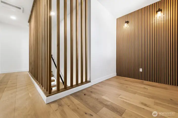 Hallway and perfect reading nook or another home office? Laundry just off of this room.