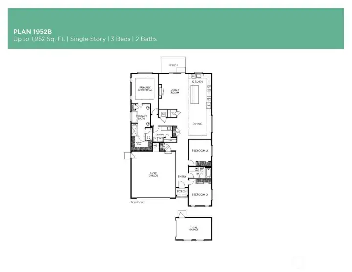 Fantastic 3bd/2ba with 3 car garage. Only 4 exist in the community!