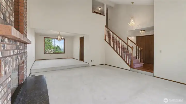 Light-filled living space with warm, inviting character