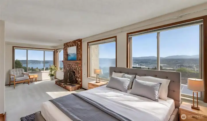 Private retreat with fireplace and peaceful ambiance