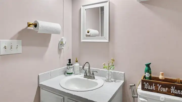 Main floor half bath