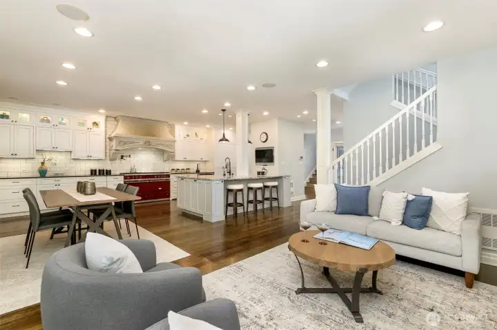 Family Room and Kitchen