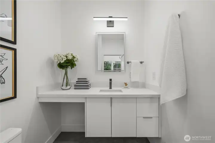Powder room on main