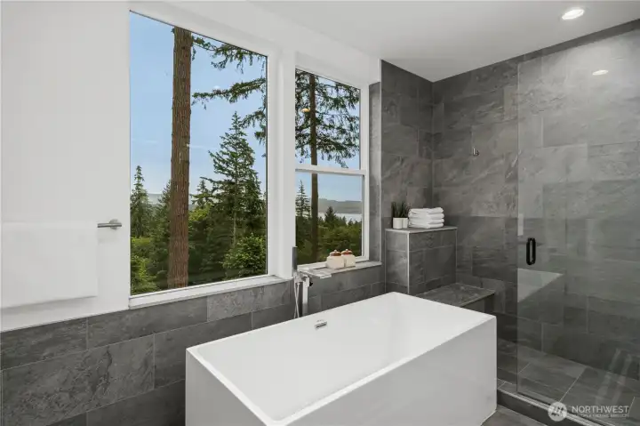 Enjoys peaceful territorial and partial lake views.