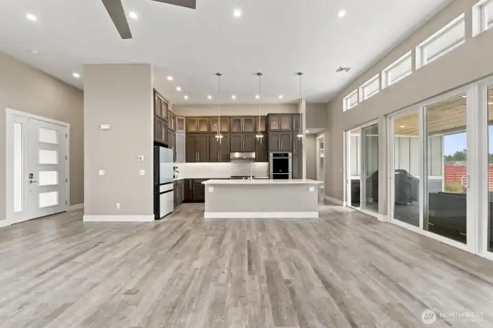 Living/Dining Area looking at Kitchen Living/Dining Area looking at Kitchen