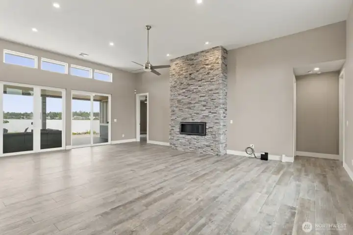 Living Area with Fireplace Living Area with Fireplace