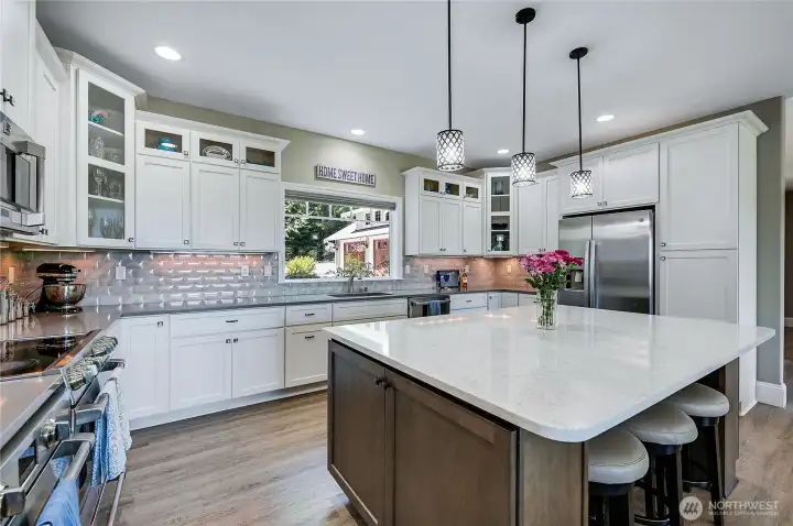 How about this kitchen, it is a chefs dream.