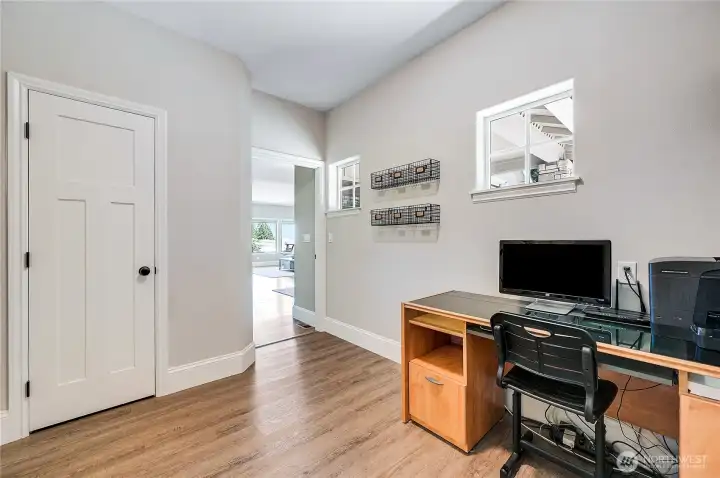 Another perspective of the office and hallway access.