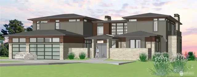 Rending is an example of a two story home with basement. This is but one of the many possibilites of what may be built on this rare offering of land