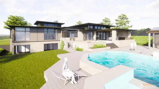 Lake facing rending or single level home with walkout basement