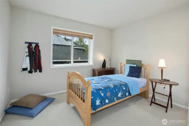Bedroom three on the upper level.