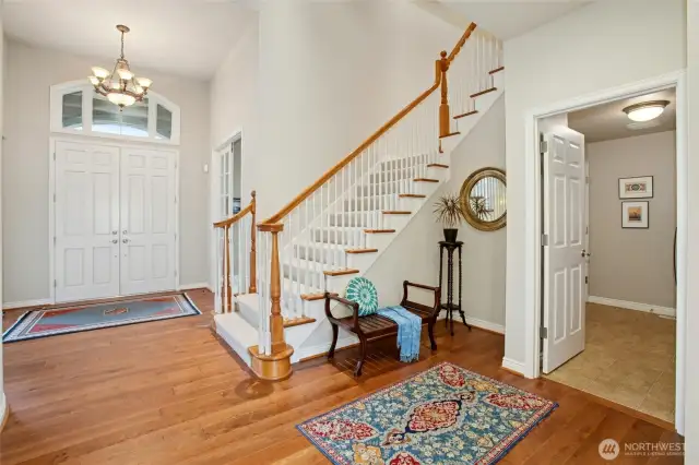 Foyer looking back at double front doors.