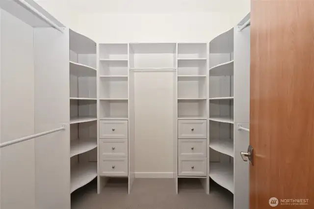 With walk-in closet.