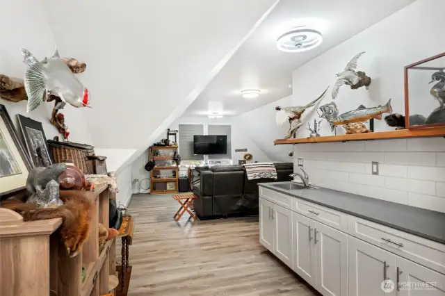 wet bar in studio