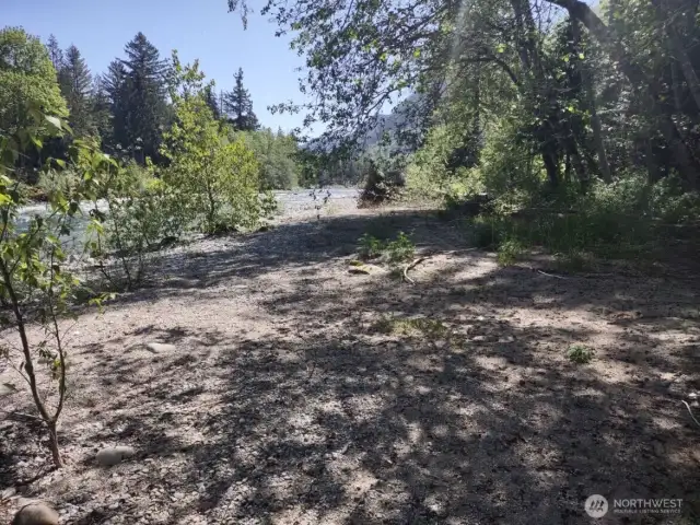 Breeze, shade, and the sound of the river ~ perfection.