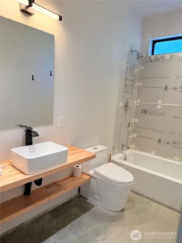 Basement bathroom