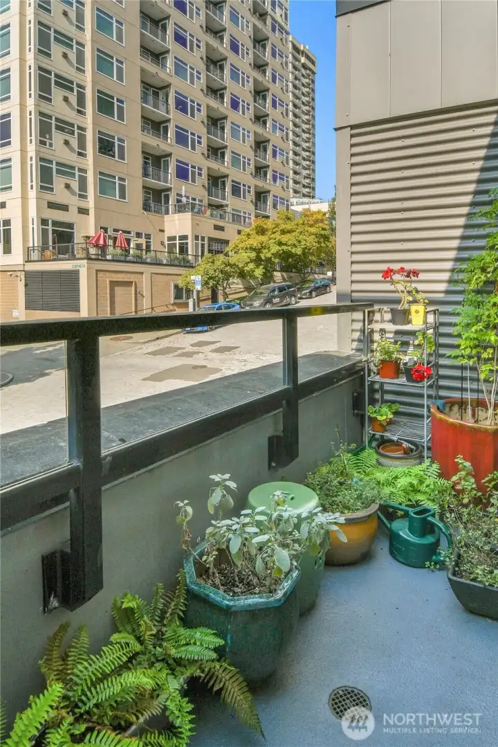 This wonderful deck is a great place to enjoy fresh air and to pick a few herbs for your meal.