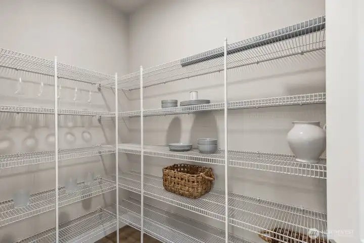 Plenty of storage space in the pantry!