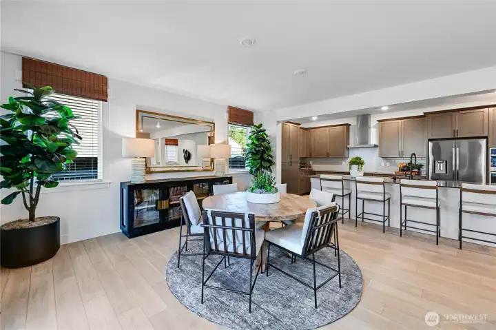 Staged photos are of model home