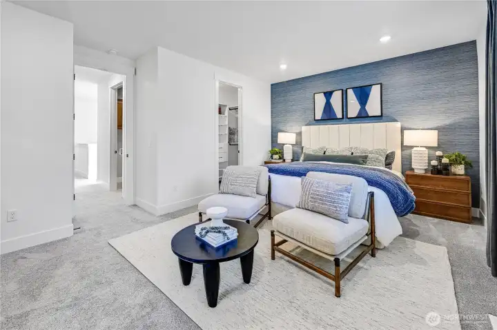 Staged photos are of model home