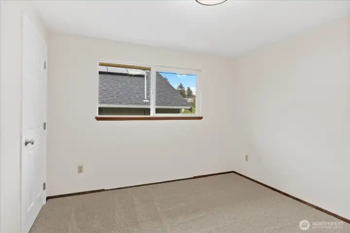 Large second bedroom on upper level.