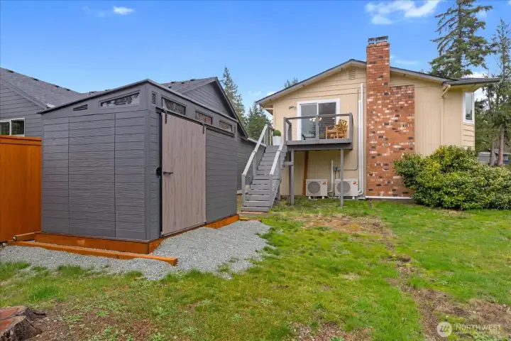 New outbuilding for storage.