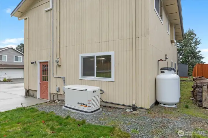 New whole house generator!!!  Never run out of power!