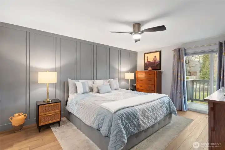Primary bedroom with deck access